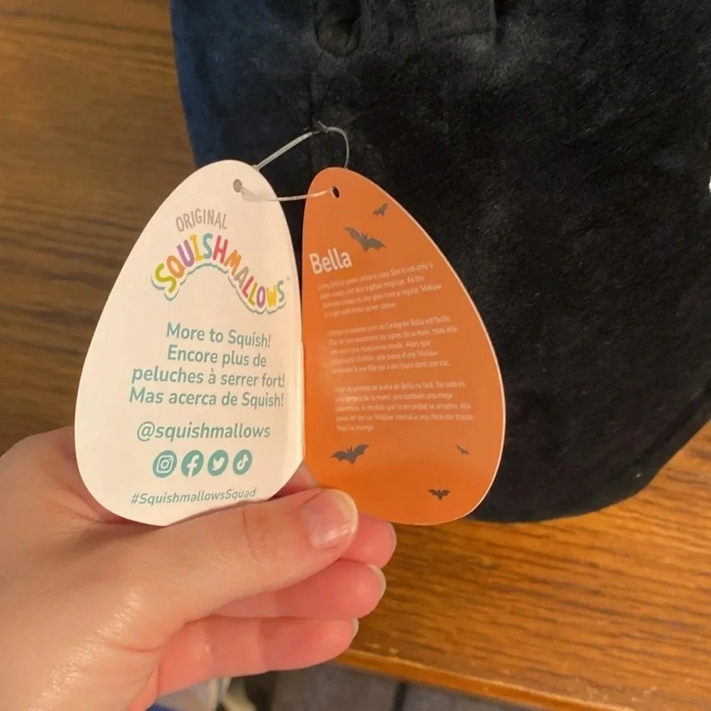 Squishmallows Bella the Spider Halloween Treat Pail 12” Plush Candy Bucket NWT